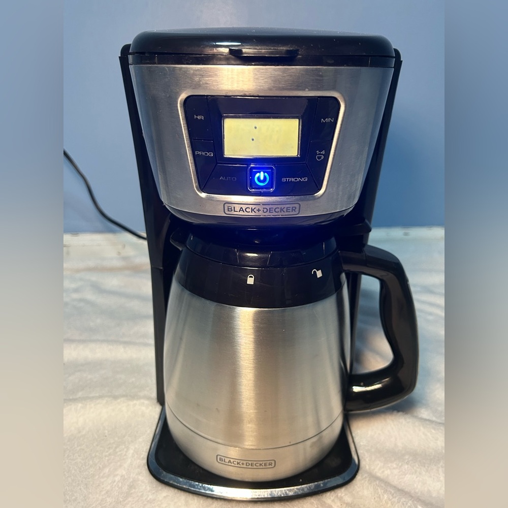 Black & Decker Silver and Black Coffee Machine